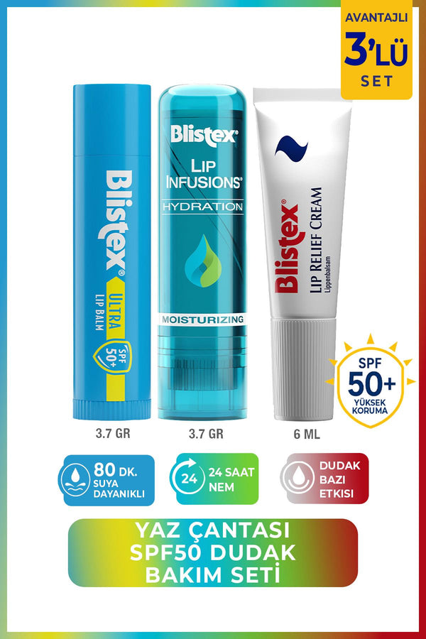 Blistex Yaz Çantası Ultra SPF50+ Dudak Bakım Seti