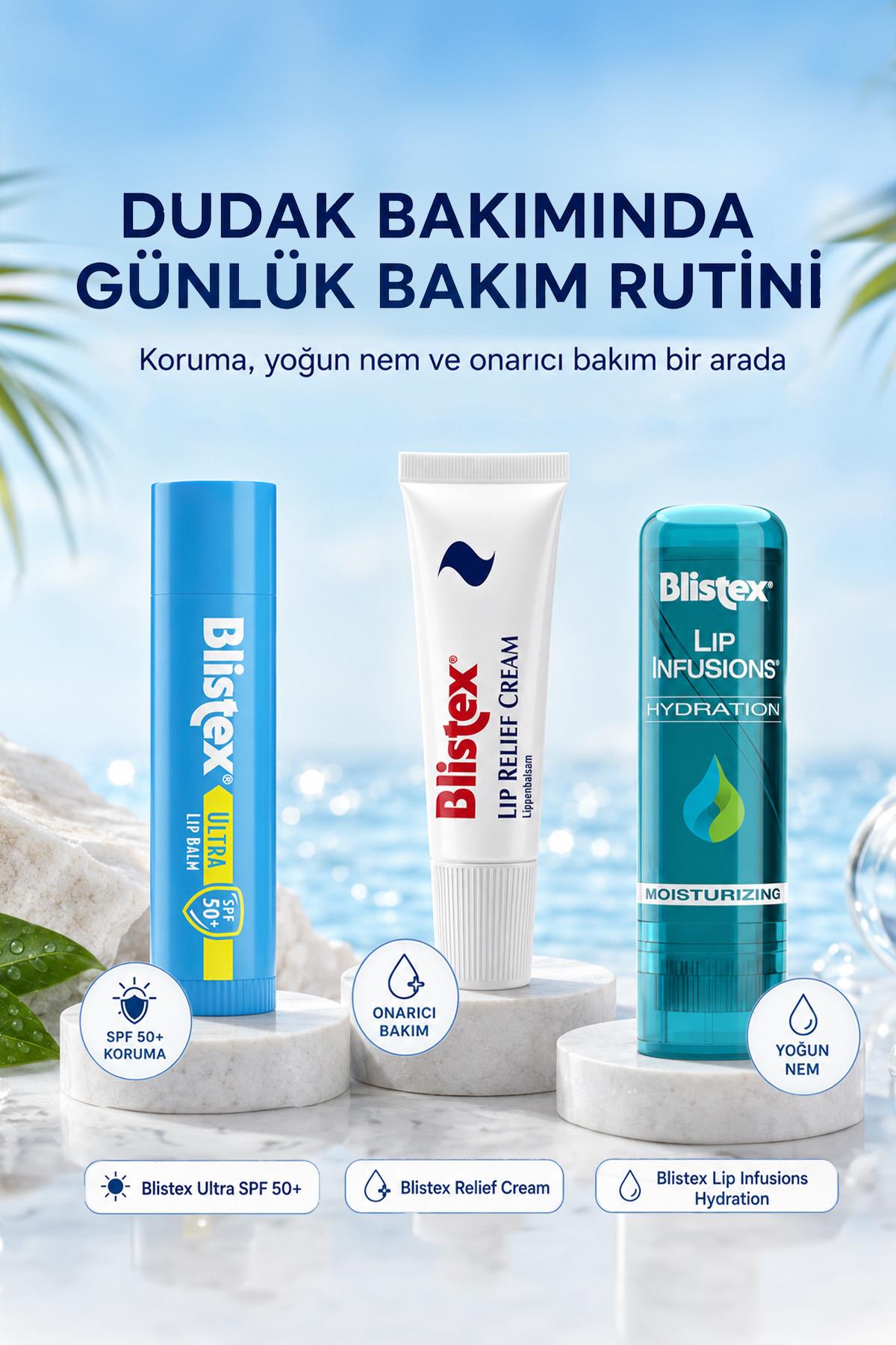Blistex Yaz Çantası SPF50 Dudak Bakım Seti