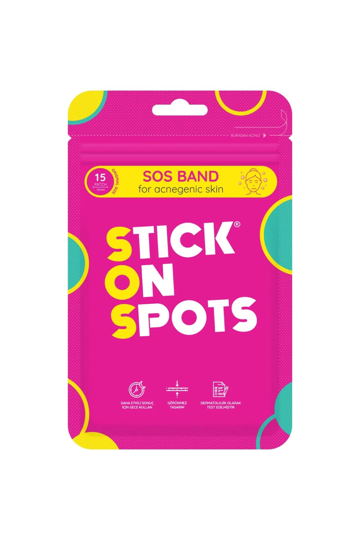 SOS AKNE Bandı 15'li Akne Karşıtı Şeffaf Bant SOS Milky Rice %71 Pirinç Özlü Aydınlatıcı Tonik