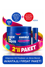 SOS Bubble Mask 100 ml Köpüren Kil Maskesi Medplus Stick - Kuruyan Ve Çatlayan Dudaklar Için Yoğun Bakım Dudak Kremi