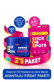 SOS AKNE Bandı 15'li Bant  SOS Bubble Mask 100 ml