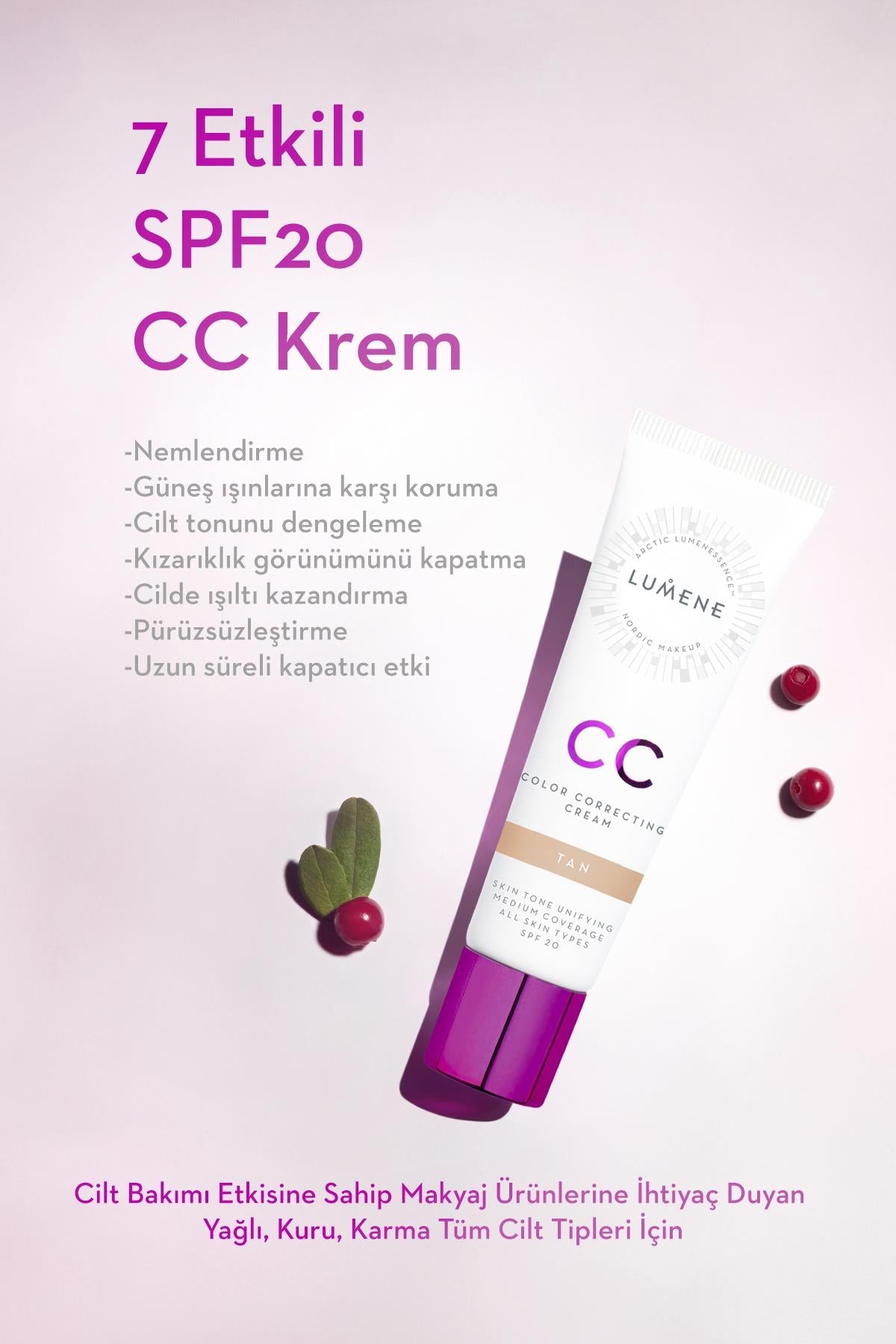 Lumene SPF 20 Renk Eşitleyici ve Aydınlatıcı CC Krem 30 ml