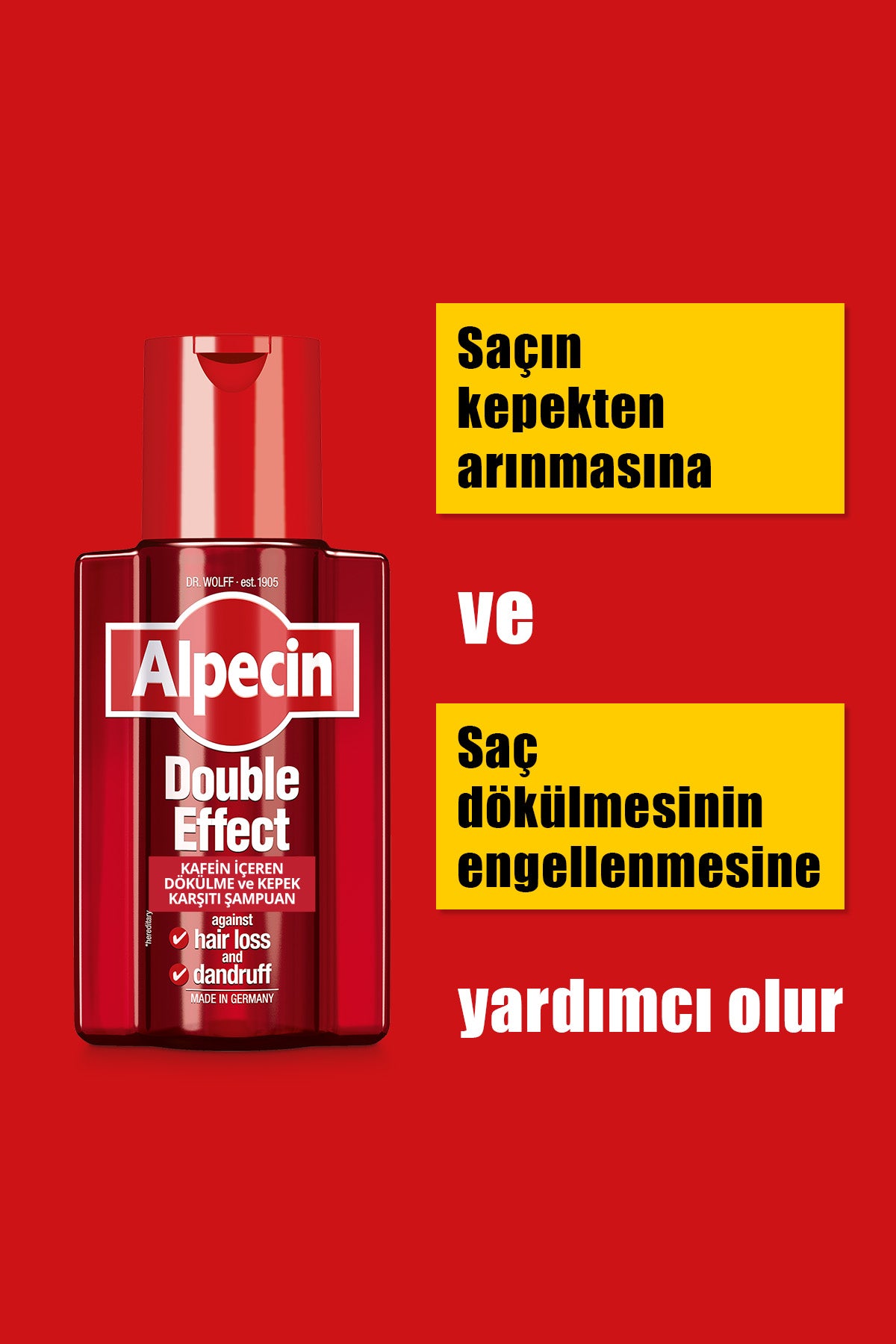 Double Effect Kafeinli Dökülme ve Kepek Karşıtı Şampuan