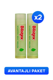 Sensitive Mint Melon - Doğal Nane ve Kavun Özlü Besleyici ve Nemlendirici Dudak Bakım Kremi x2