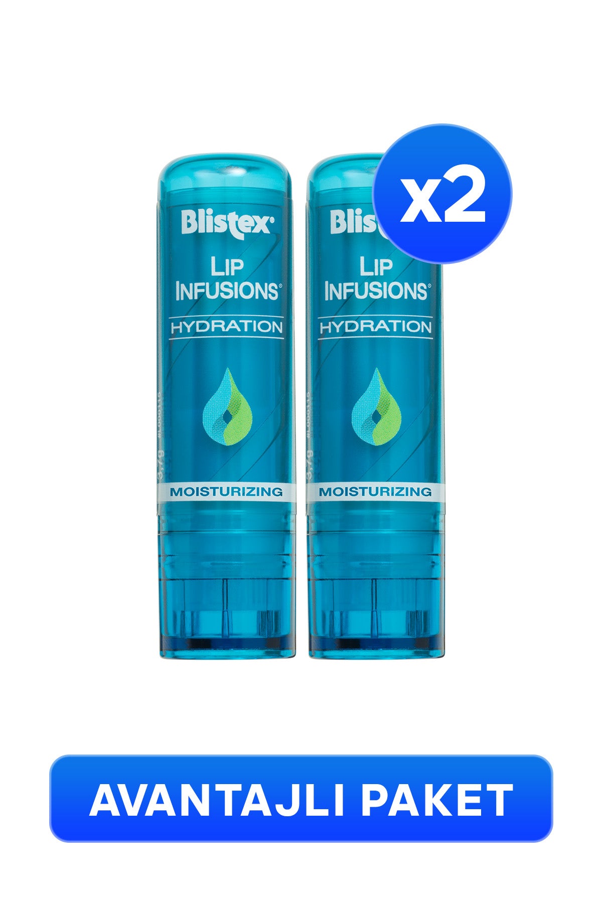 Lip Infusions Hydration - Uzun Süreli Nemlenmeyi Destekleyen Dudak Bakım Kremi x2