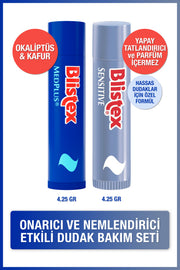 Kuruyan Ve Çatlayan Dudaklara Medplus Stick 4,25 G +Hassas Dudaklar Yoğun Bakım Sensitive