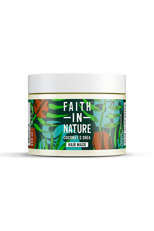 Faith in Nature %99 Doğal Nemlendirici Hindistan Cevizi & Shea Yağı Saç Bakım Maskesi 300 ml