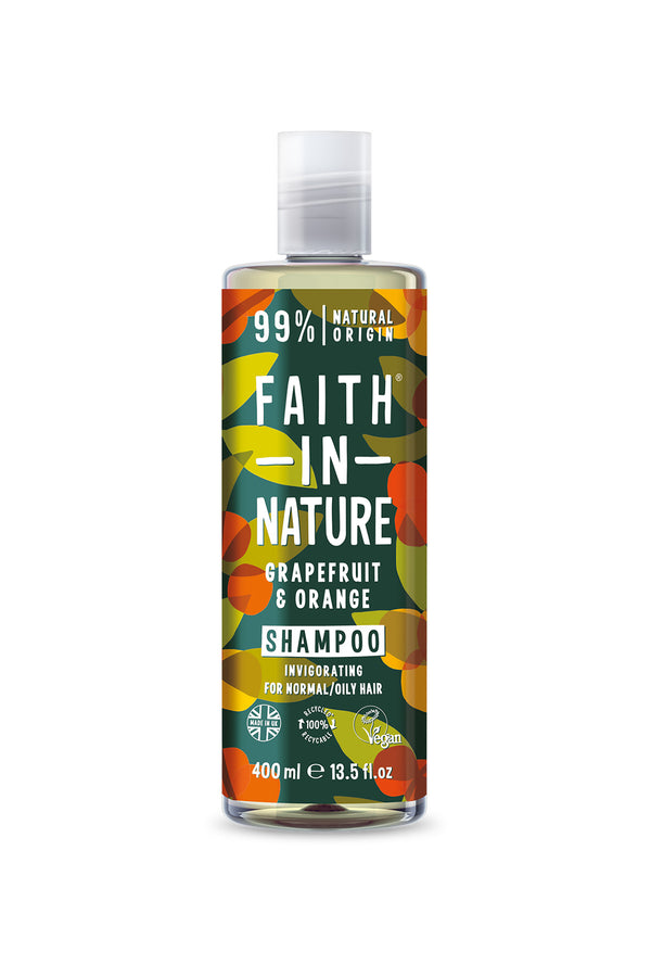 Faith in Nature %99 Doğal Tazeleyici Greyfurt & Portakal Şampuan 400 ml