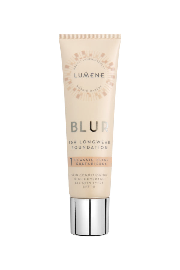 Lumene Blur 16H SPF 15 16 Saat Kalıcı Fondöten Classic Beige 30 ml