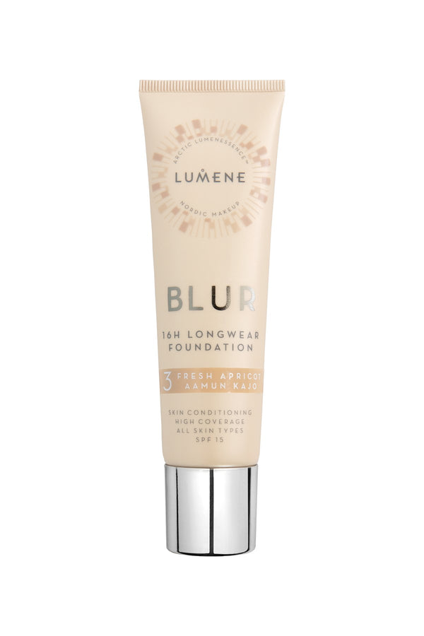 Lumene Blur 16H SPF 15 16 Saat Kalıcı Fondöten Fresh Apricot 30 ml