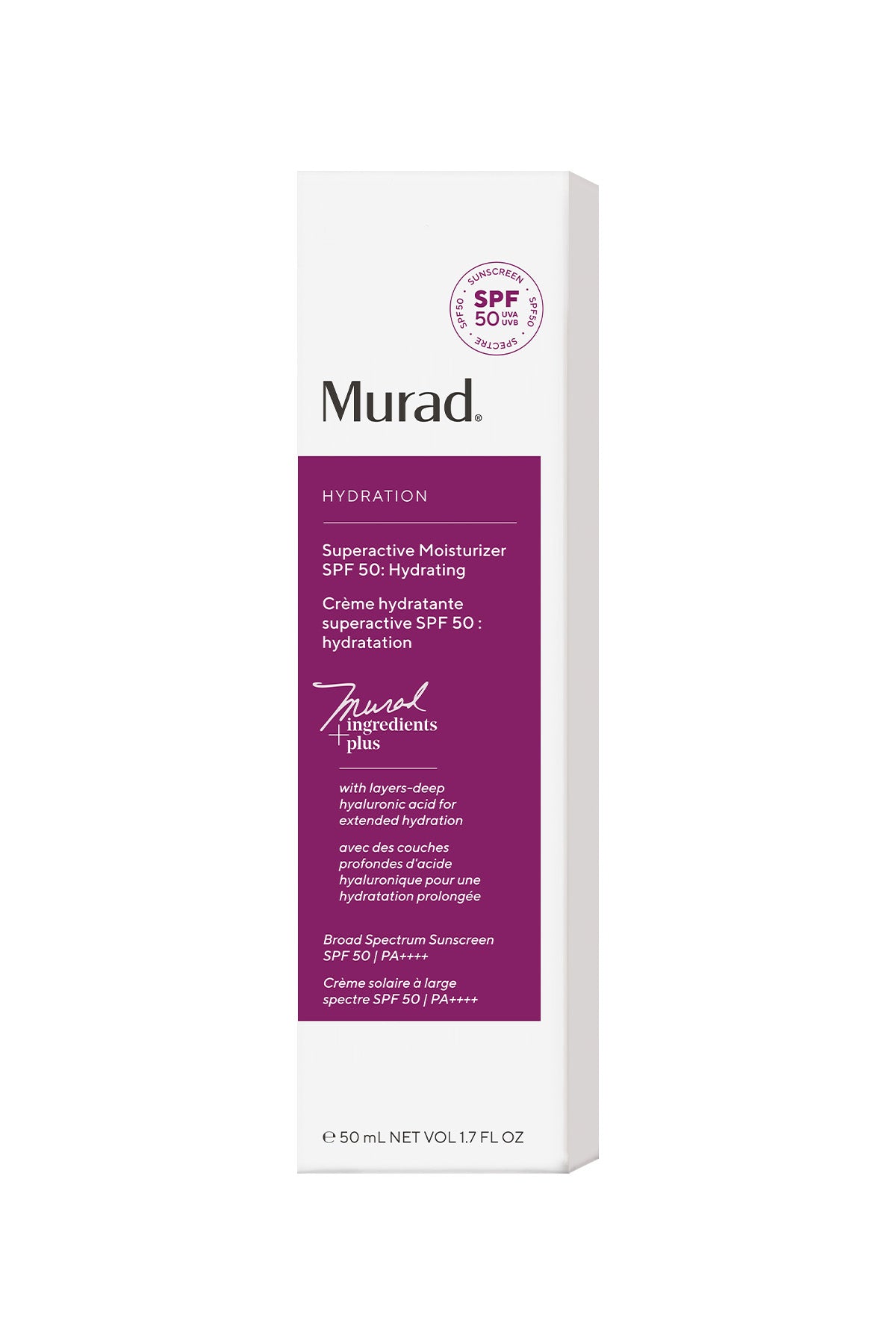 Güneş Koruyucu, Yoğun Nemlendirici Krem SPF 50-Superactive SPF 50 Moisturizer: Hydrating