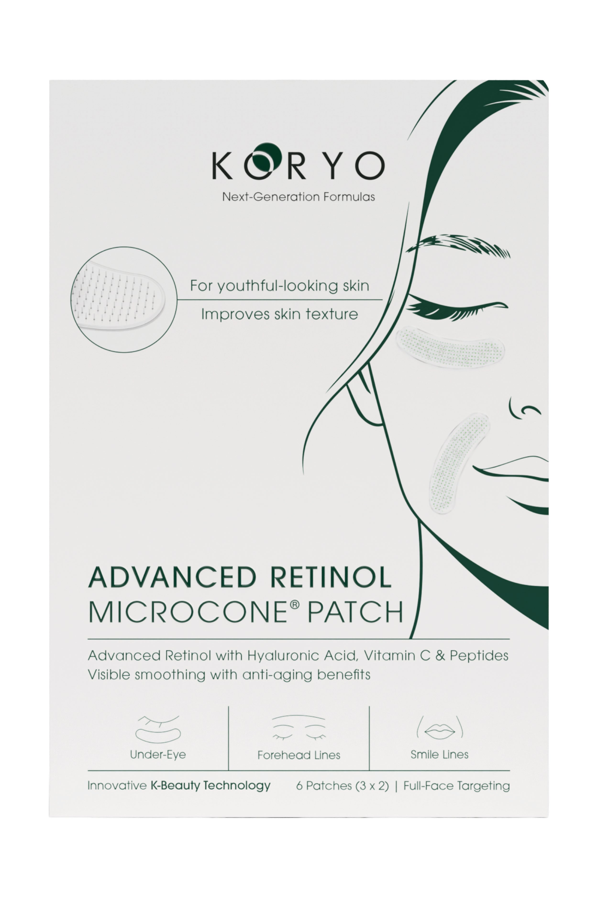 Koryo Advanced Retinol Microcone Patch / Mikroiğneli Göz Altı Bakım Bandı