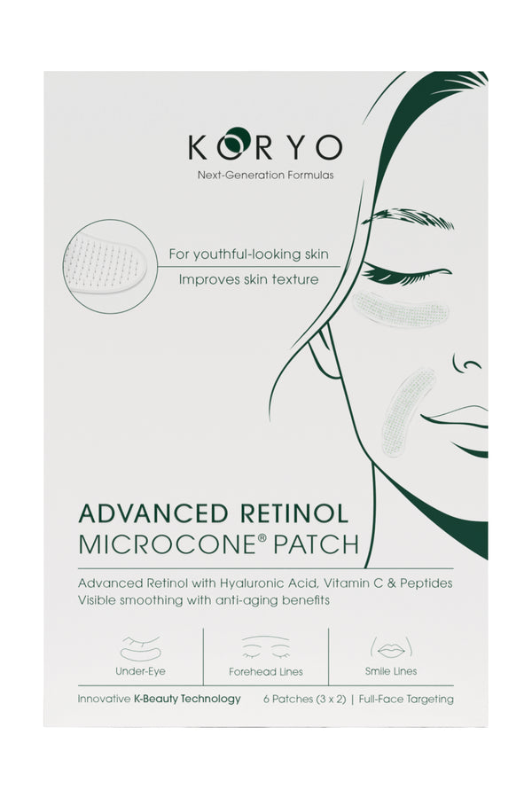 Koryo Advanced Retinol Microcone Patch Microneedle Under Eye Patches 2 Patches