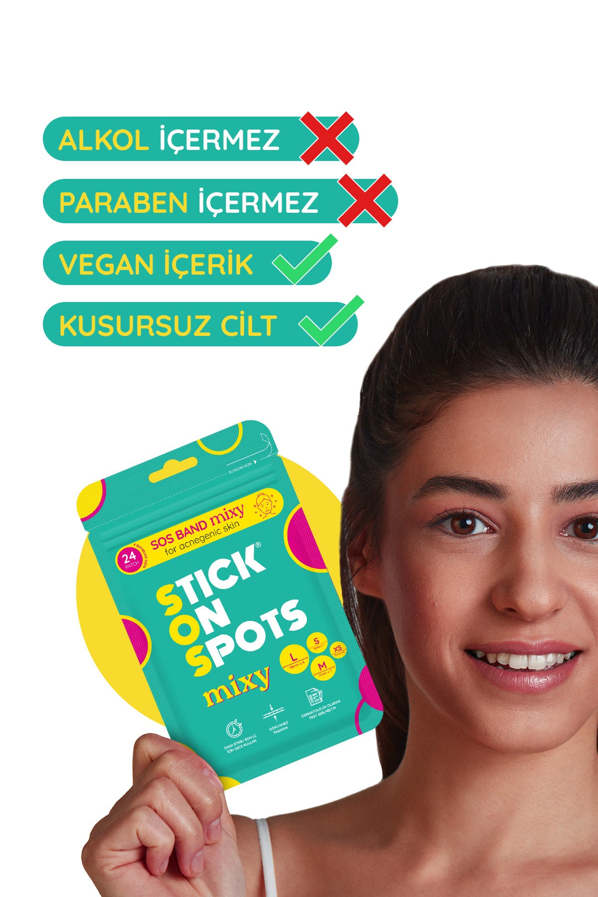 SOS Band Original (15’li) & Maxi (6’lı) %100 Hidrokolloid Sivilce/Akne Bandı