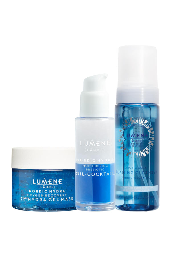 Lumene Arctic Aqua Kutup Nemlendirme Seti: 150 ml + 30 ml + 150 ml
