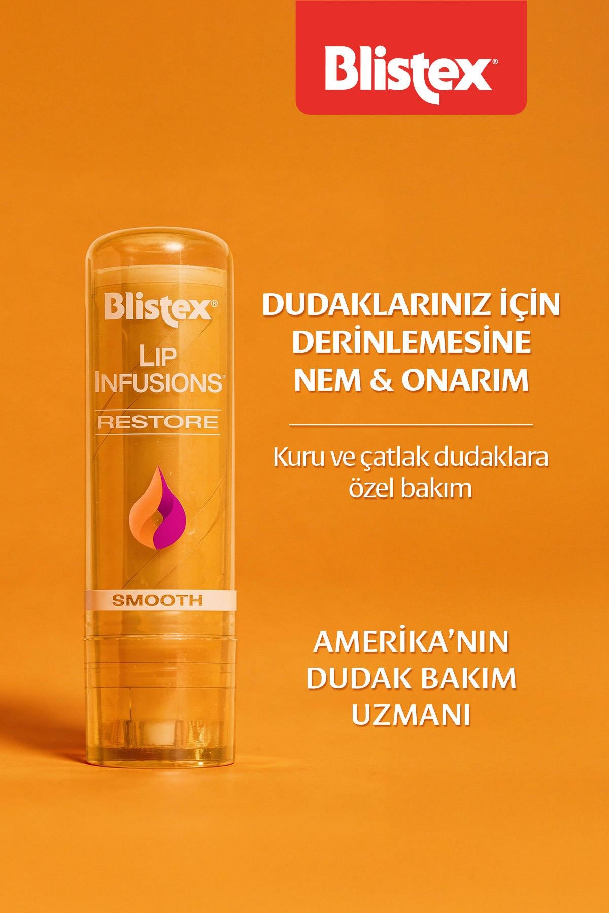 Lip Infusion Restore - Yumuşak ve Pürüzsüz Dudaklar İçin Yenileyici Dudak Bakım Kremi- 3.7gr