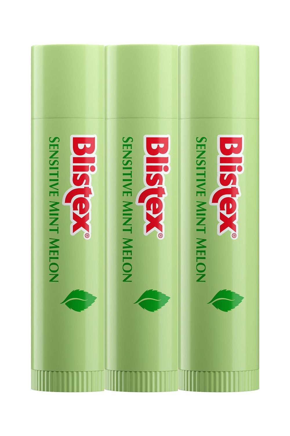 Sensitive Mint Melon - Hassas Dudaklar için Nane ve Kavun Aromalı Nemlendirici Dudak Kremi, 4,25 gx3