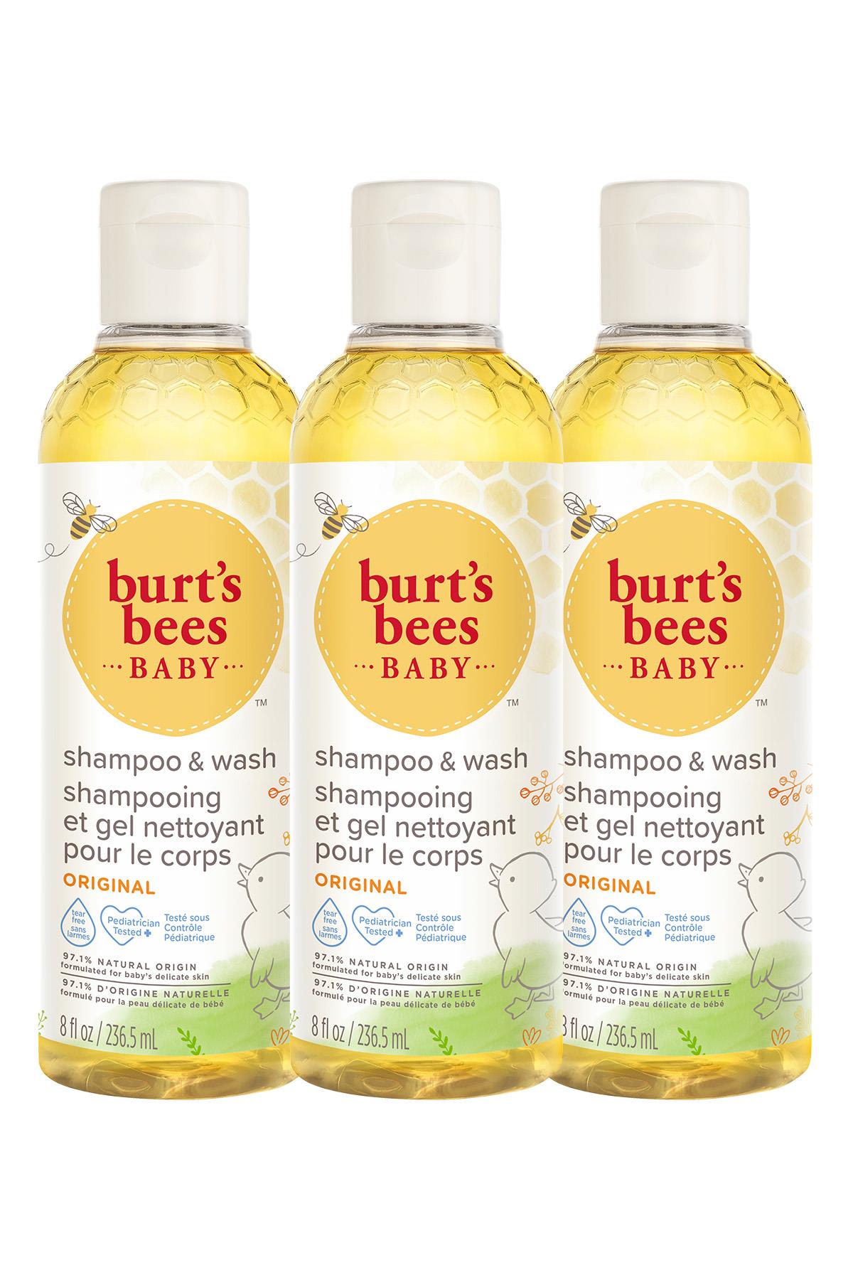 Burts Bees Bebek Saç Ve Vücut Şampuanı - Baby Bee Shampoo Body Wash X3 235 Ml