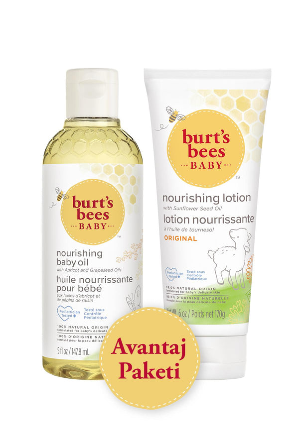 Burt's Bees Baby Bee Doğal Bebek Bakım Seti 147,8 ml + 170 g