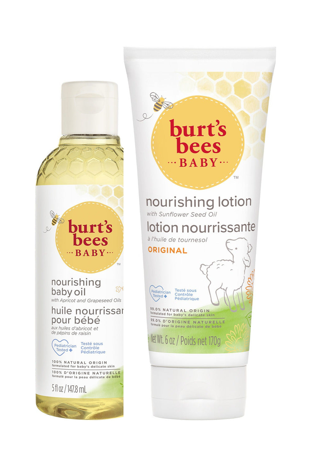 Burt's Bees Baby Bee Doğal Bebek Bakım Seti 147,8 ml + 170 g