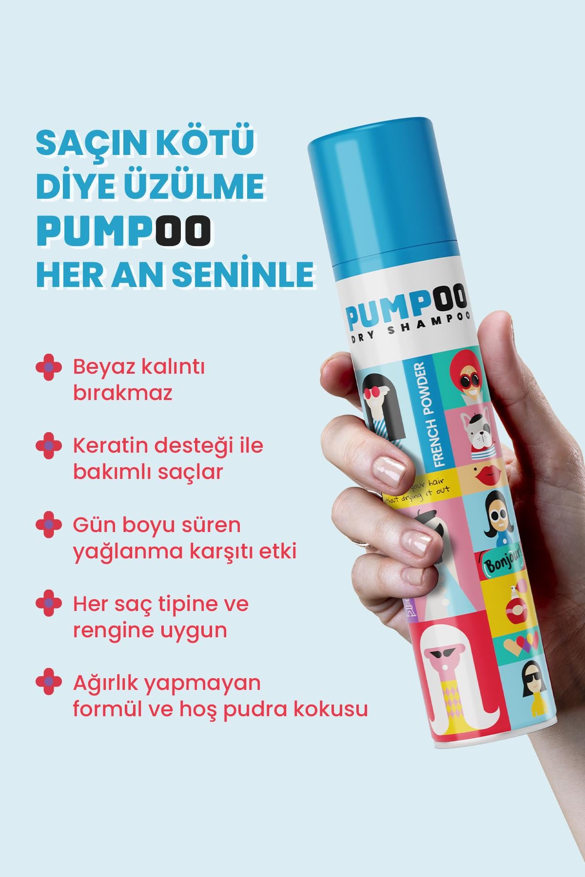 French Powder Kuru Şampuan 200 ml | Ferah Saç Görünümü | Kalıntı Bırakmaz