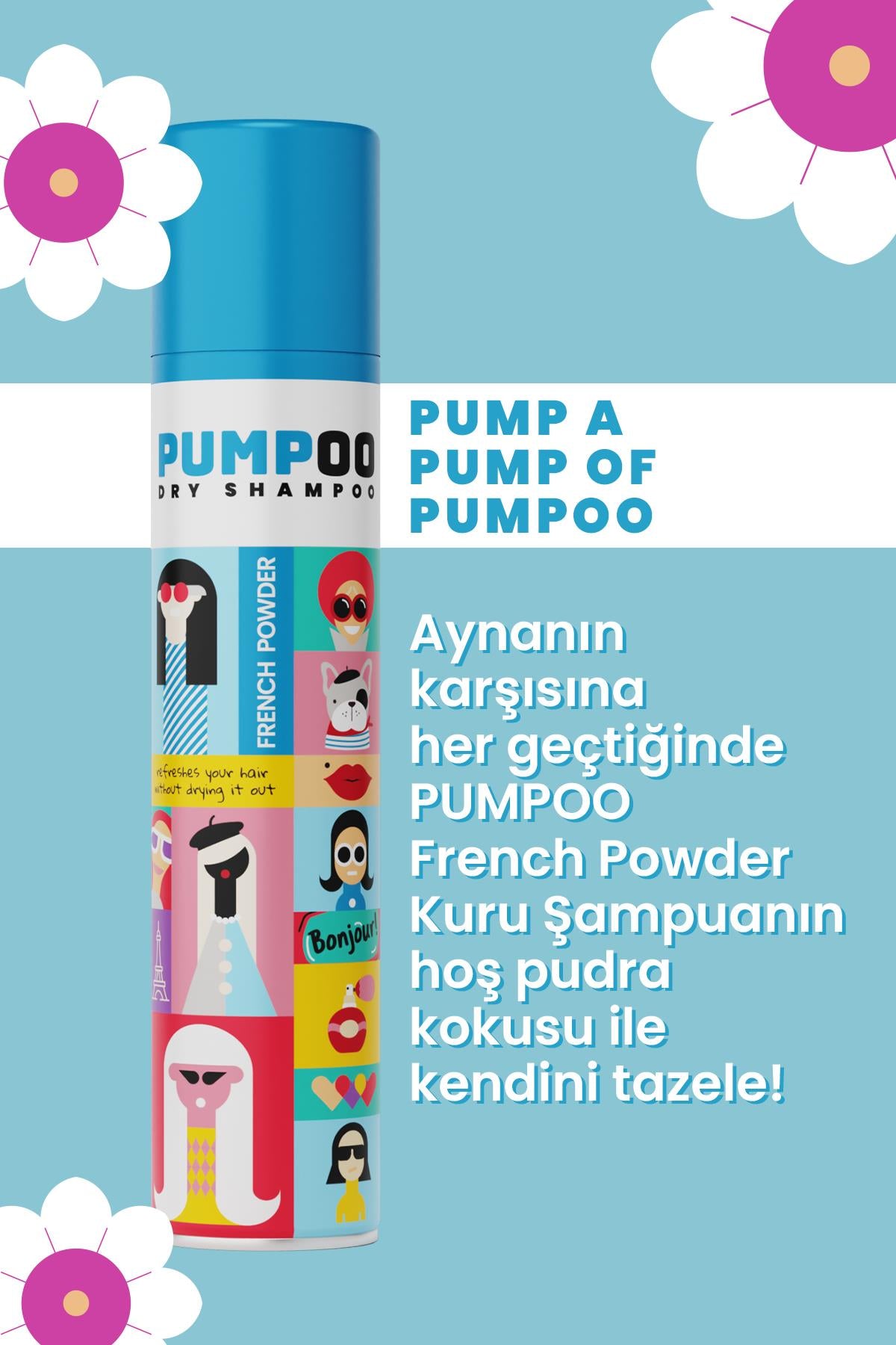 French Powder Kuru Şampuan 200 ml | Ferah Saç Görünümü | Kalıntı Bırakmaz