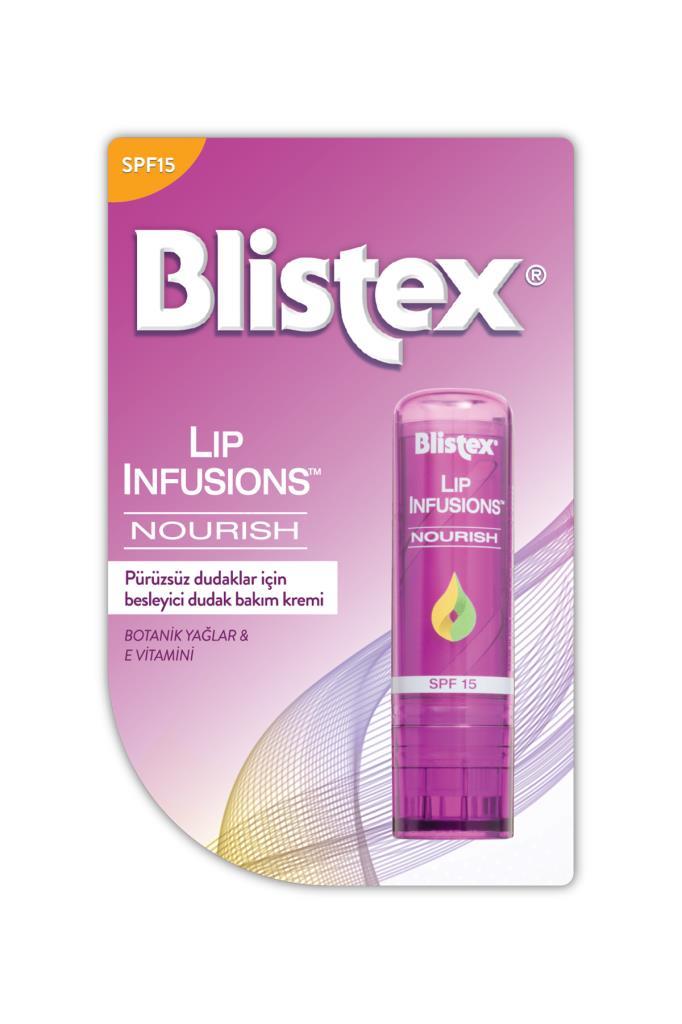 Blistex Pürüzsüz Dudaklar için Besleyici Dudak Bakımı Lip Infusions Nourish SPF15 3,7G