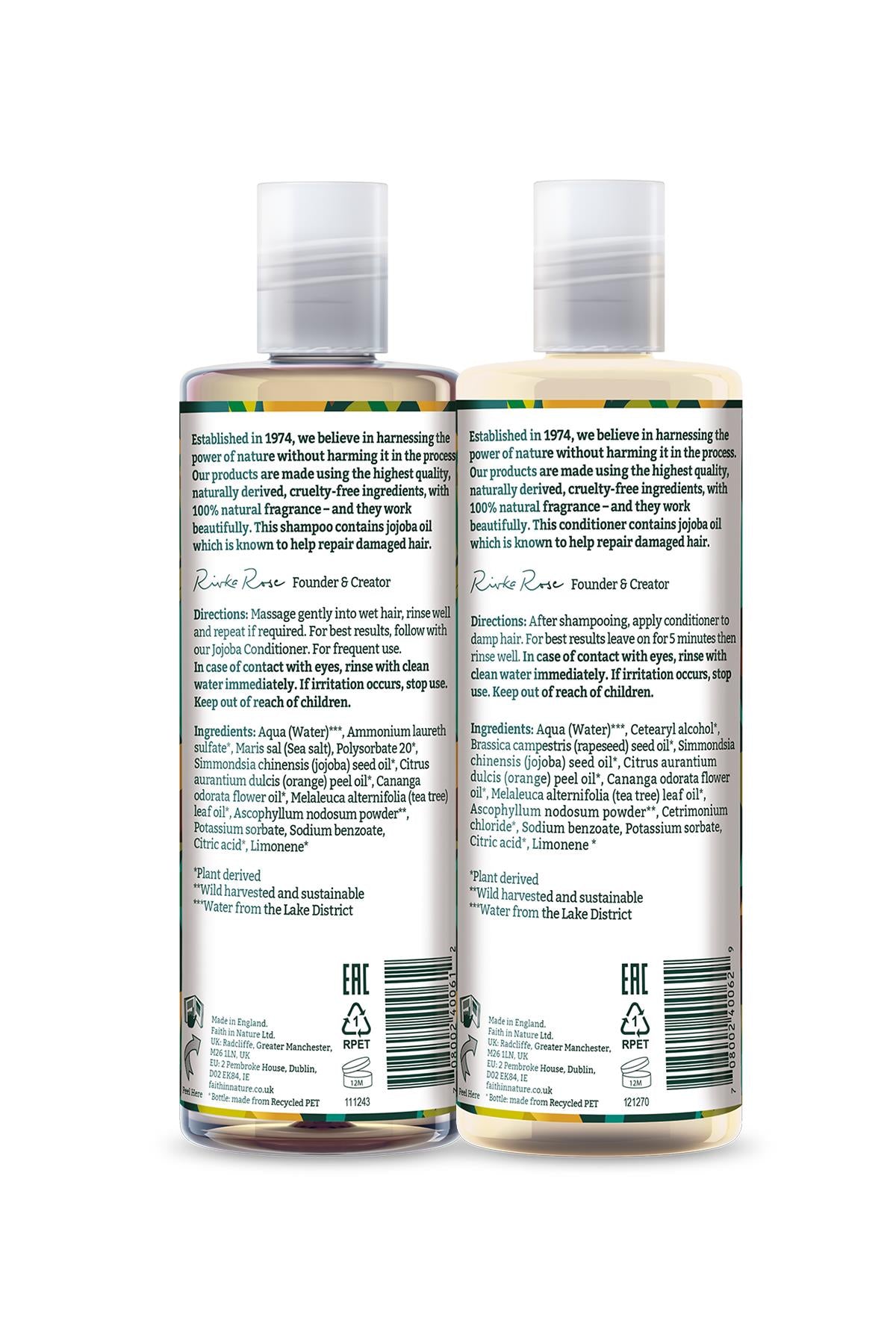 %99 Doğal Pürüzsüzleştirici Şampuan&Saç Kremi Jojoba