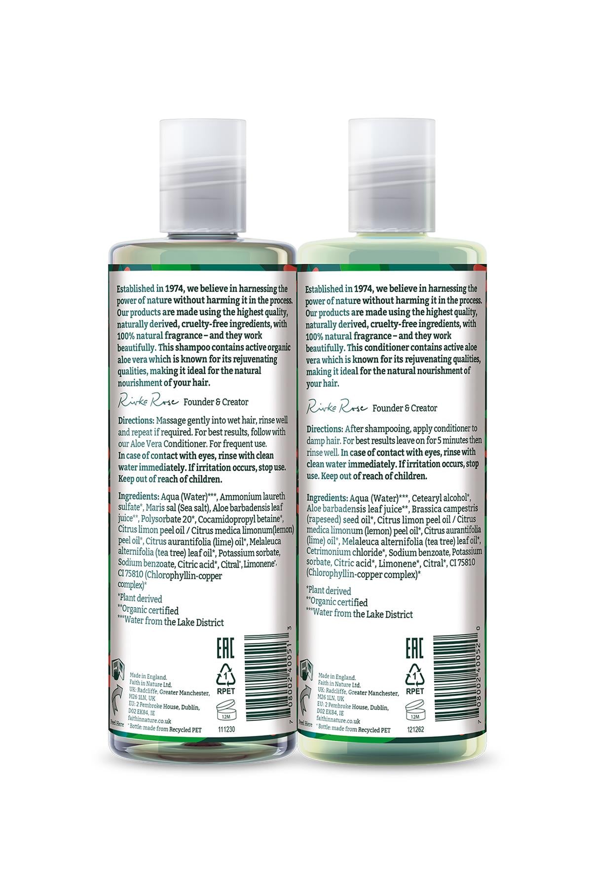 %99 Doğal Yenileyici Şampuan&Saç Kremi  Aloe Vera