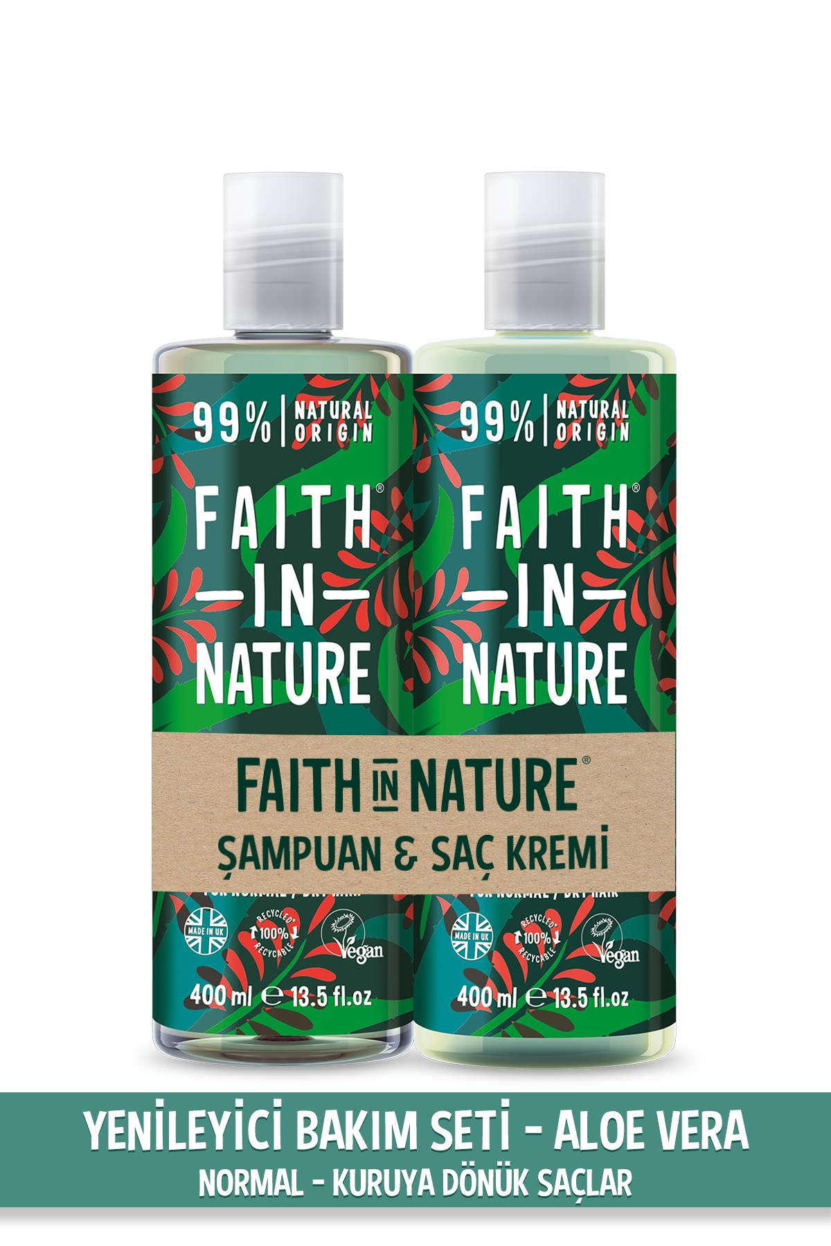 %99 Doğal Yenileyici Şampuan&Saç Kremi  Aloe Vera