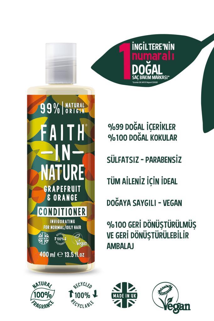 %99 Doğal Tazeleyici Saç Bakım Kremi Greyfurt&Portakal Yağlanmaya-Kepeğe Meyilli Saçlar İçin