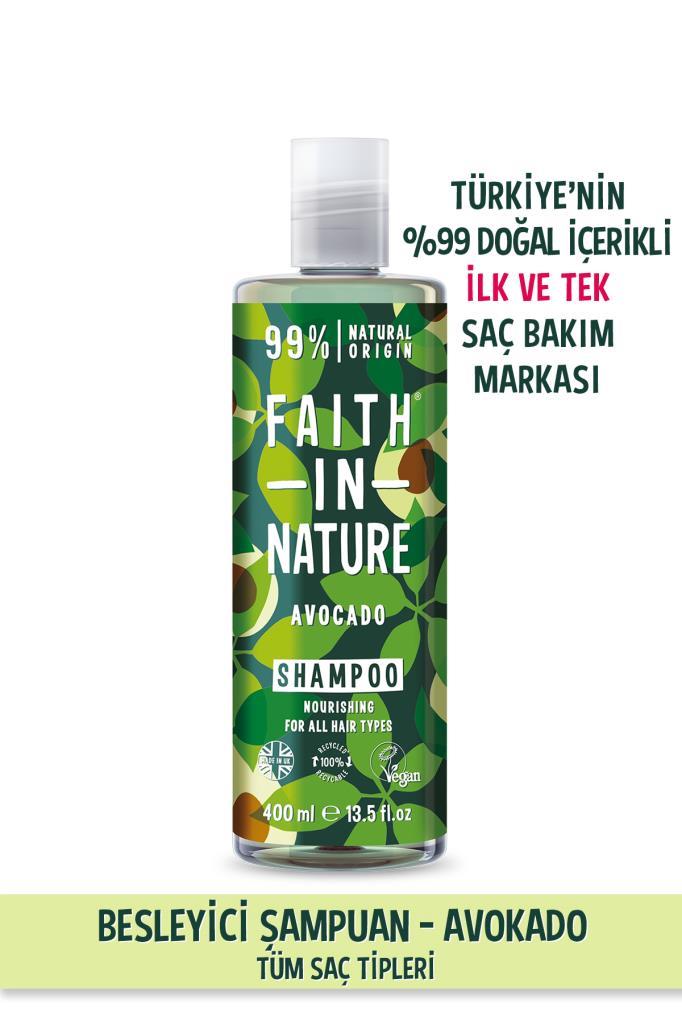 %99 Doğal Besleyici Şampuan Avokado Tüm Saç Tipleri İçin