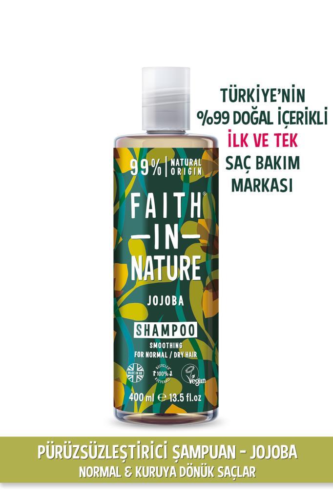 %99 Doğal Pürüzsüzleştirici Şampuan  Jojoba Normal&Kuruya Dönük Saçlar İçin