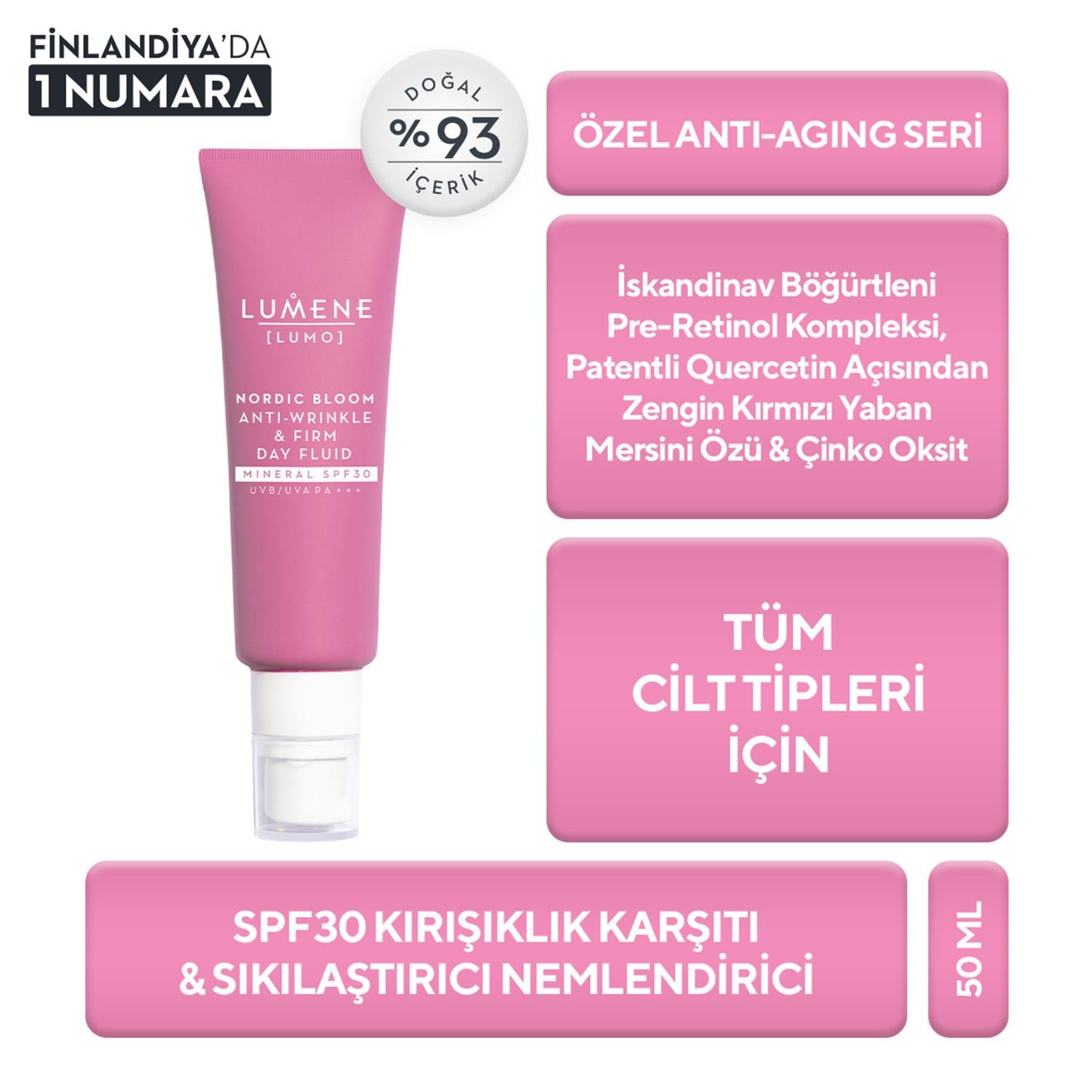 Kırışıklık Karşıtı & Sıkılaştırıcı Nem. SPF30