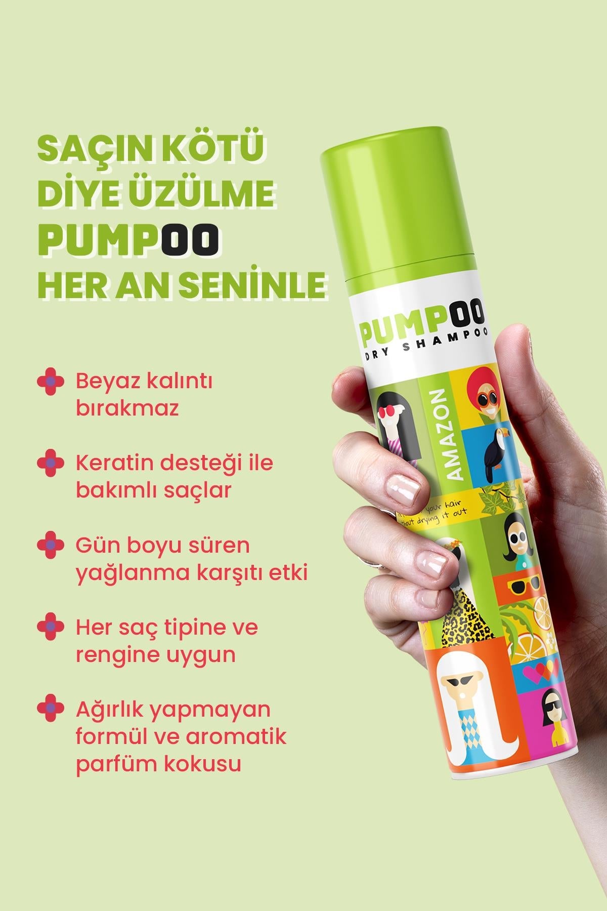 Pumpoo Amazon Kuru Şampuan 200 ml