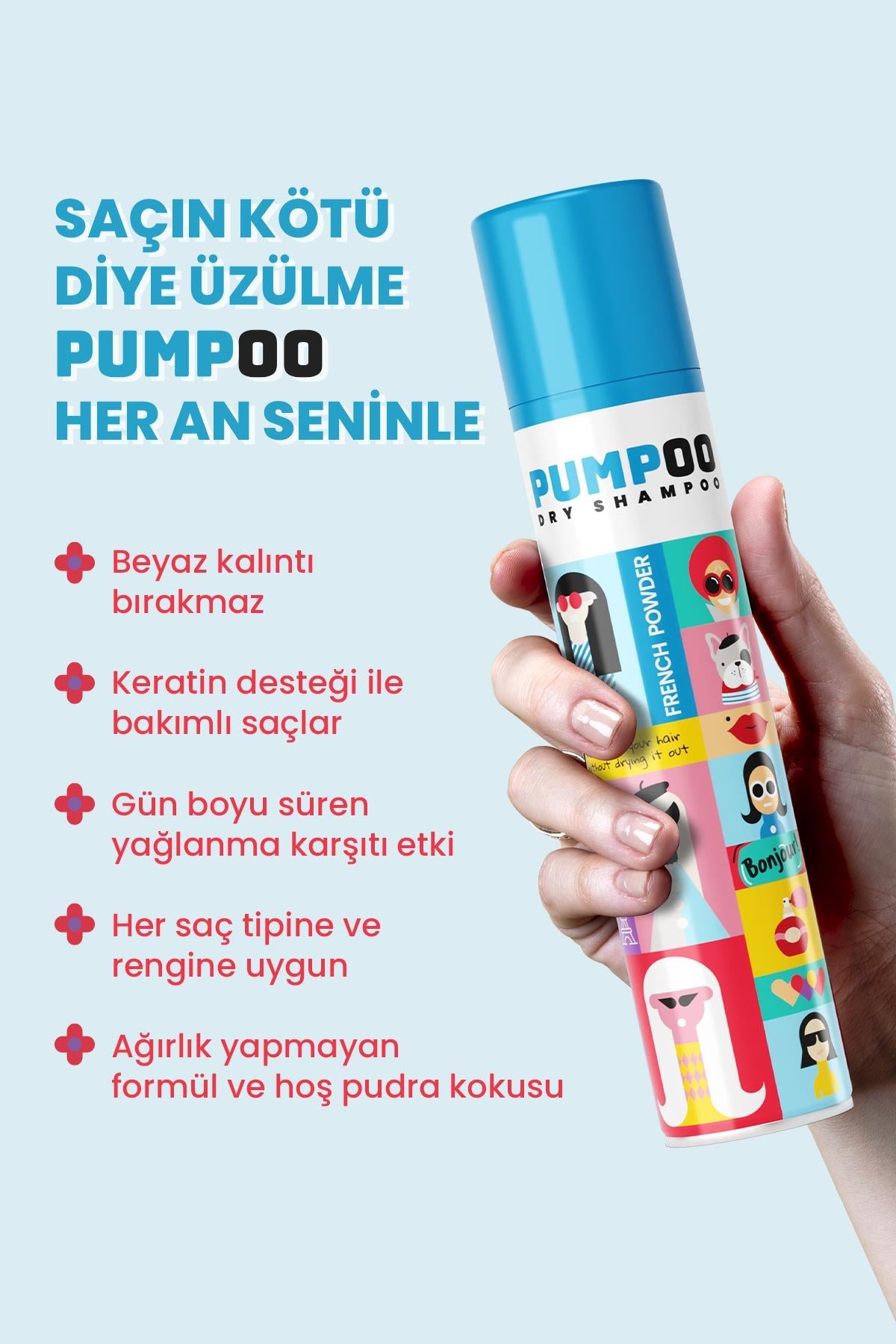 Pumpoo French Powder Kuru Şampuan 200 ml