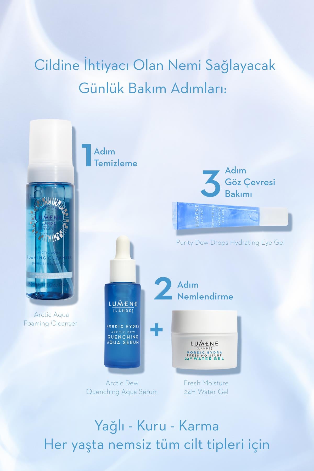 Arctic Aqua Foaming Cleanser - Kutup Kaynak Suyu İçeren Temizleme Köpüğü 150 ML