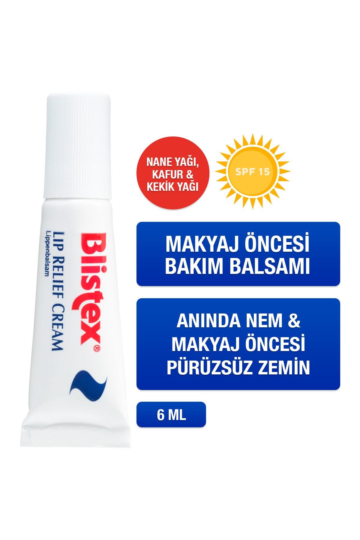 Lip Relief Cream - SPF 15 Rahatlatıcı Dudak Bakım Kremi