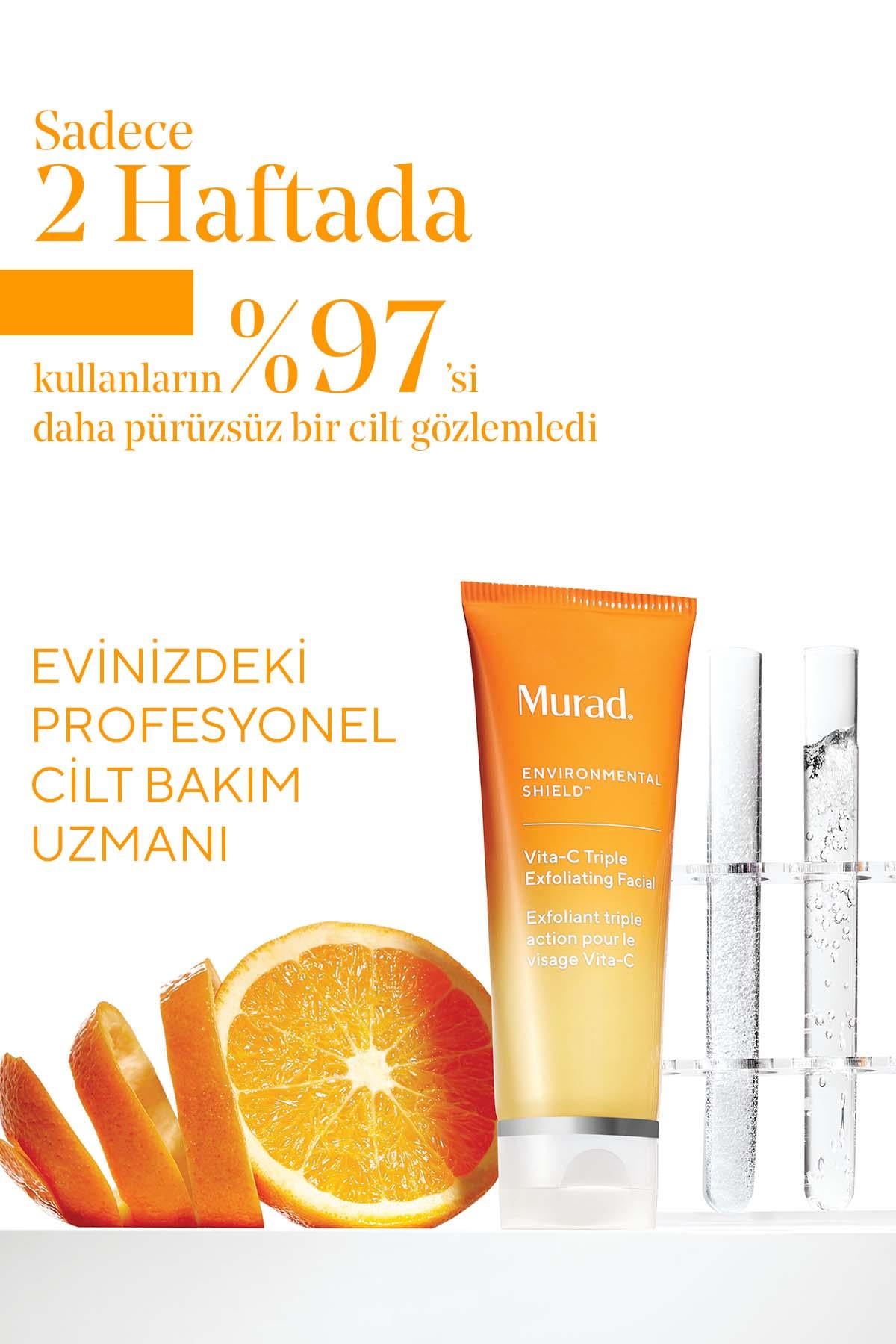 Vita-C Triple Exfoliating Facial - Altın ile Kapsüle Edilmiş C Vitamini İçeren Cilt Yenileyici Profesyonel Ev Peelingi