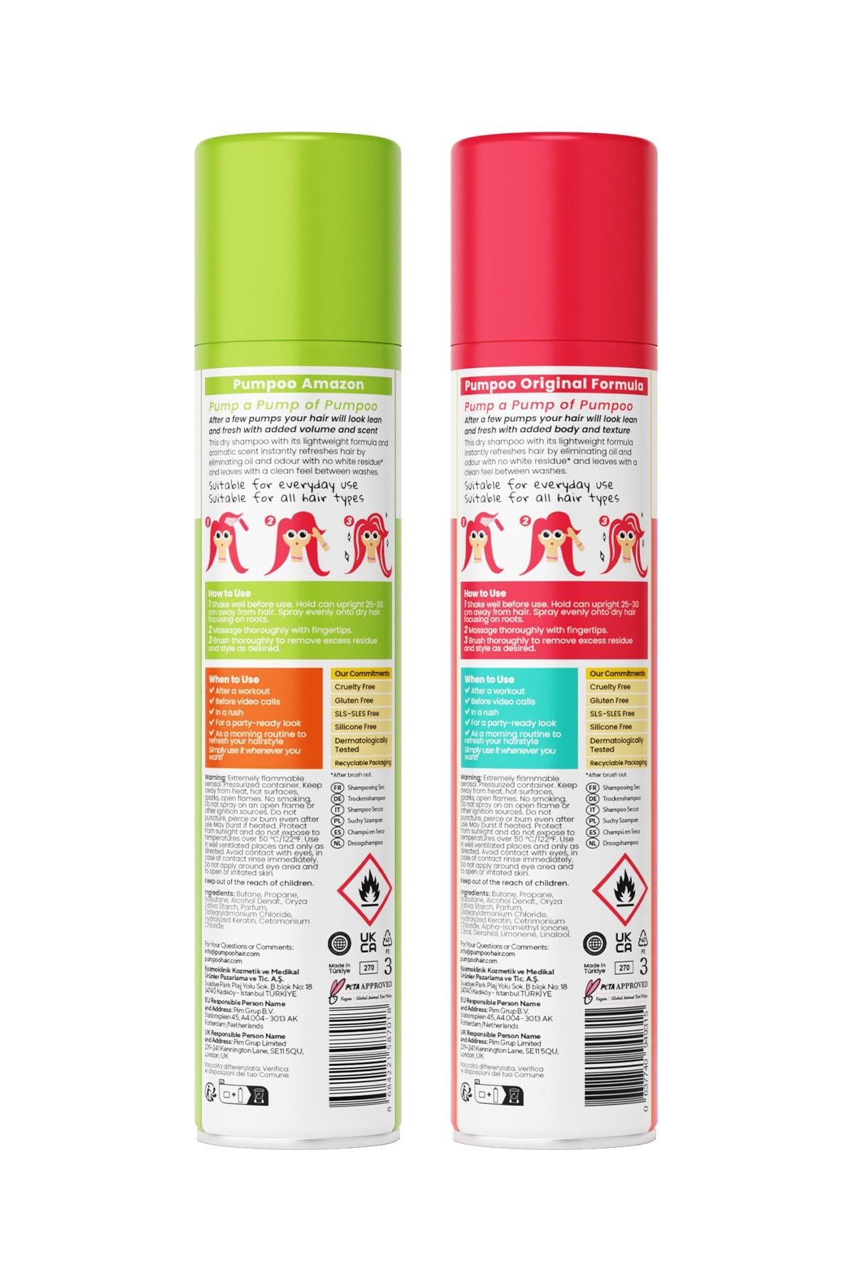 Orijinal Kuru Şampuan + Kuru Şampuan Amazon 200 ml