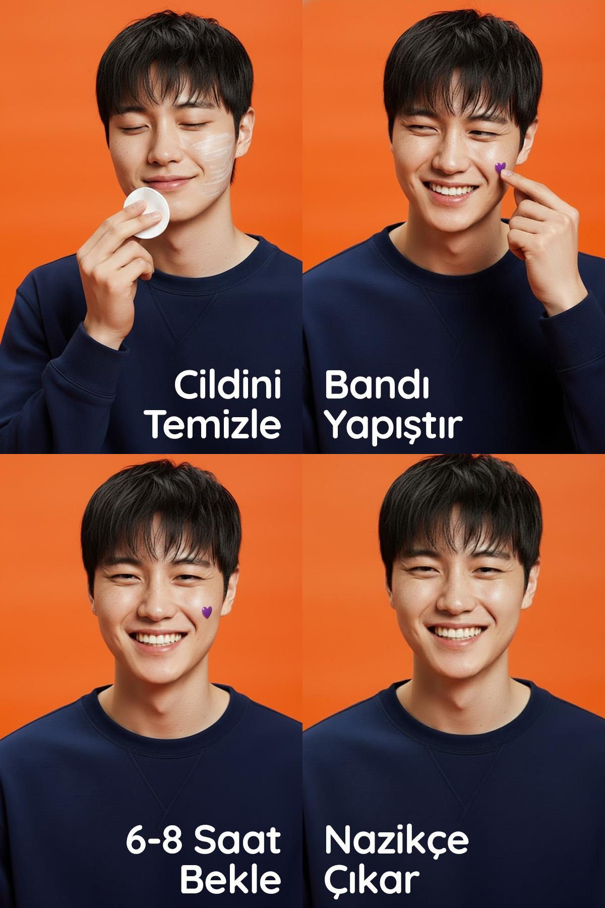 SOS Band Fun - 20 Adet Sivilce /Akne Bandı - Pimple Patch- Hidrokolloid Bant