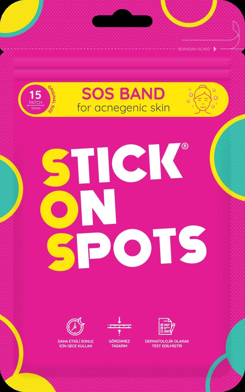 Stick On Spots SOS Band Original + Maxi Hydrocolloid Pimple Patch Set 15 + 6 Patches