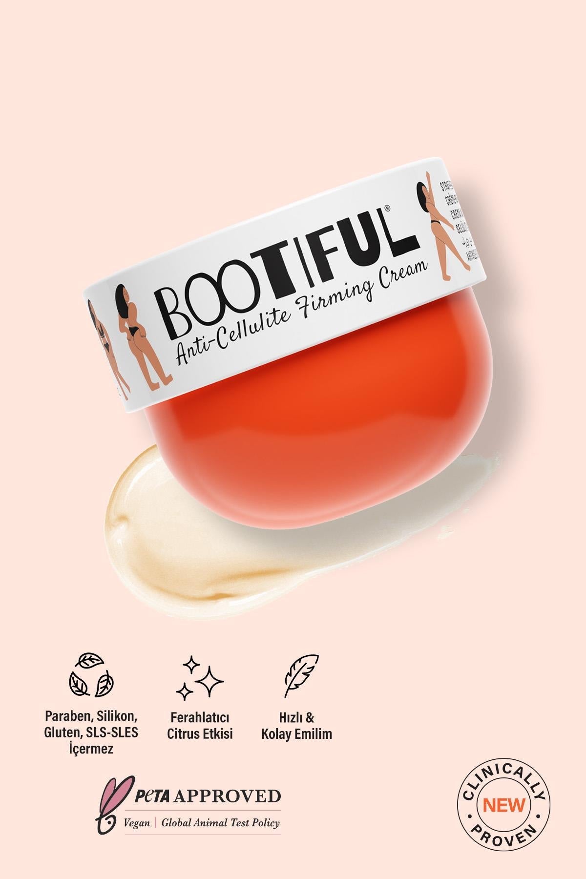 Bootiful Selülit Karşıtı Sıkılaştırıcı Krem 200 ml
