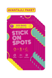 Stick On Spots SOS Band Original Hydrocolloid Pimple Patches 15 Patches x6