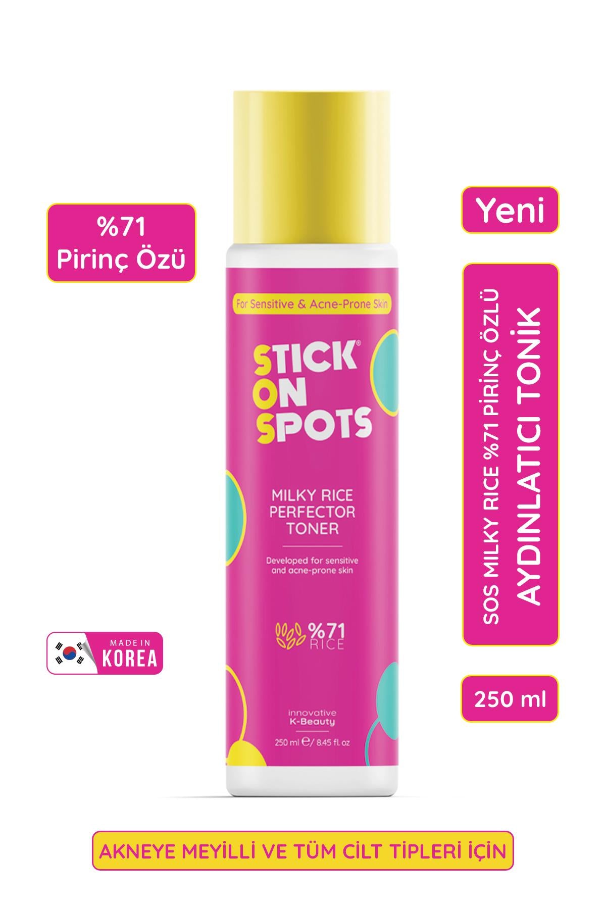 SOS Milky Rice %71 Pirinç Özlü Aydınlatıcı Tonik