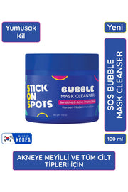 Stick On Spots Bubble Mask Cleanser - (Stick On Spots Köpüren Kil Maskesi ve Yüz Temizleyici)