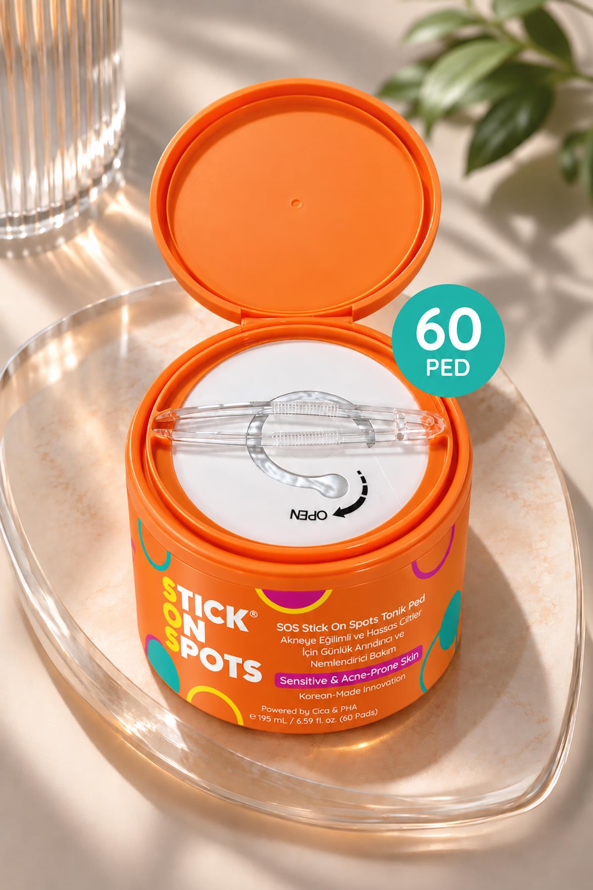 SOS Stick On Spots Tonik Ped – Akneye Eğilimli ve Hassas Ciltler İçin Günlük Arındırıcı ve Nemlendirici Bakım