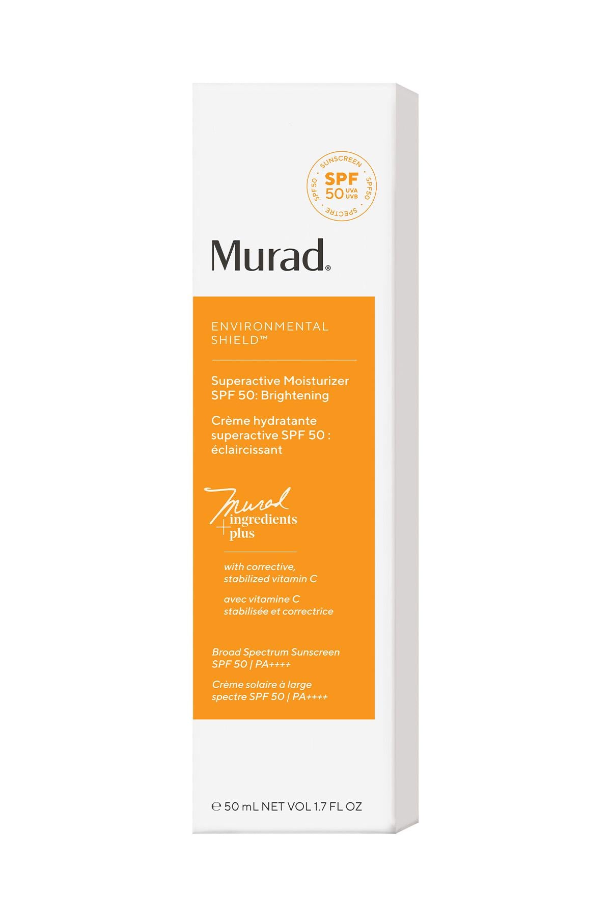 Güneş Koruyucu, Aydınlatıcı Nemlendirici Krem SPF 50- Superactive Moisturizer: Brightening