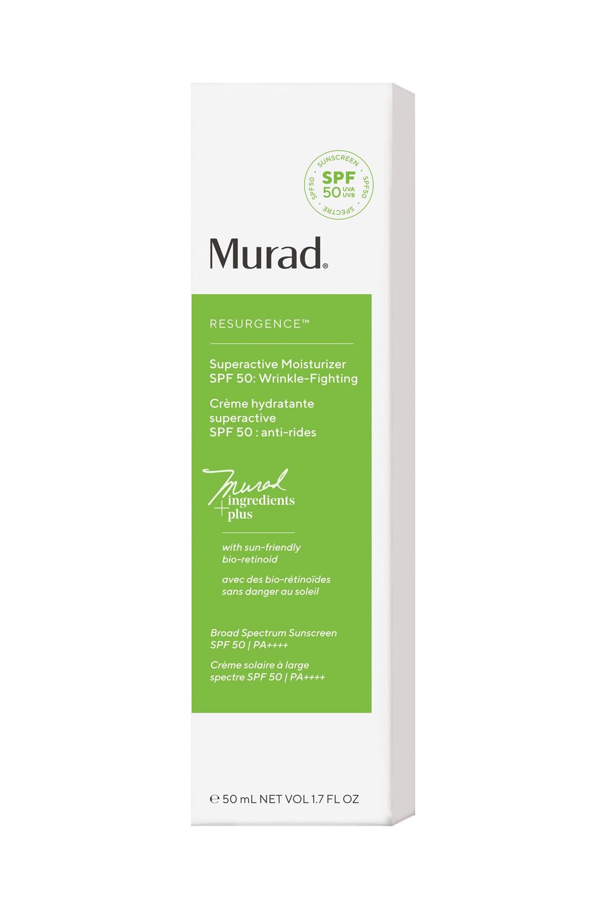 Güneş Koruyucu, Kırışıklık Karşıtı Nemlendirici Krem SPF50-Superactive Moisturizer Wrinkle-Fighting