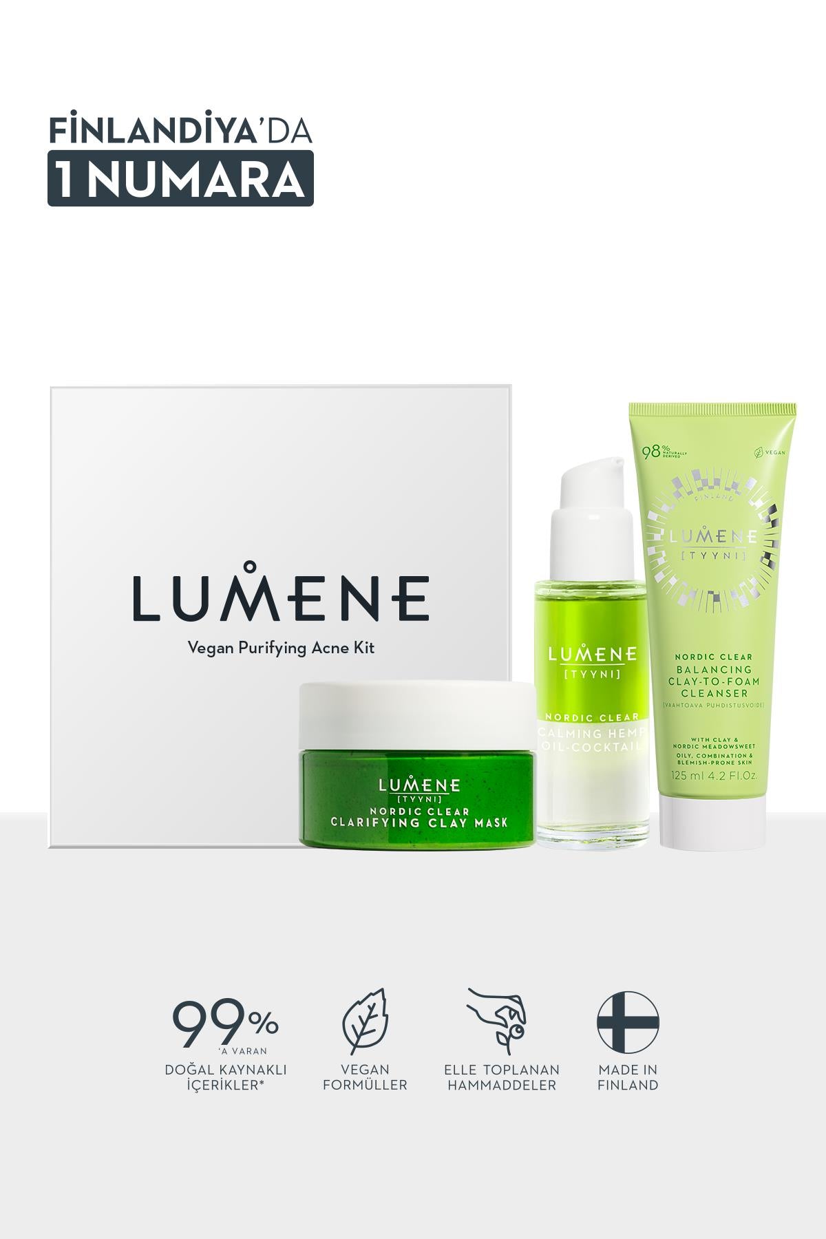 Vegan Purifying Acne Kit-Vegan Arındırıcı Akne Kit